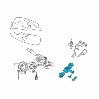 OEM Kia Amanti Steering Lock Assembly Diagram - 819103F510