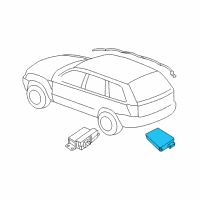 OEM Dodge Durango Blind Spot Detection Diagram - 68499743AB