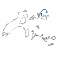 OEM Honda Clarity Actuator, Charge Lid Diagram - 74137-TRV-A01
