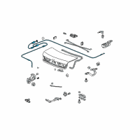 OEM Honda Cable, Trunk & Fuel Lid Diagram - 74880-SDA-405