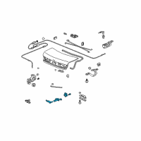 OEM 2004 Honda Accord Cylinder, Trunk Diagram - 74861-SDA-A01