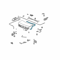 OEM 2005 Honda Accord Weatherstrip, Trunk Lid Diagram - 74865-SDA-A01