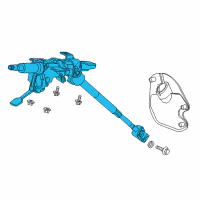 OEM 2019 Honda Odyssey Column Assembly, Steering Diagram - 53200-THR-A02