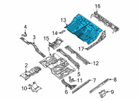 OEM 2022 Nissan Frontier FLOOR-REAR, FRONT Diagram - 74512-9BU0A