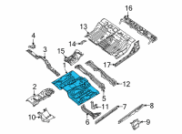 OEM 2022 Nissan Frontier FLOOR-FRONT Diagram - 74312-9BU0A