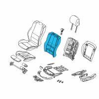 OEM 2005 BMW X5 Backrest Upholstery Diagram - 52-10-8-099-309