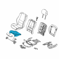 OEM 2005 BMW X5 Seat Upholstery Diagram - 52-10-8-099-308