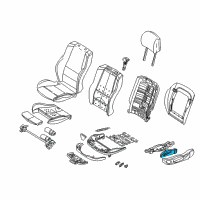 OEM 2006 BMW X5 Actuation Unit Left Diagram - 61-31-7-119-867