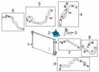 OEM 2021 Cadillac CT5 Cooler Pump Diagram - 13517422