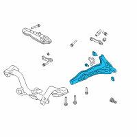 OEM 1997 Honda CR-V Arm, Left Rear Trailing (Abs) Diagram - 52371-S10-A12