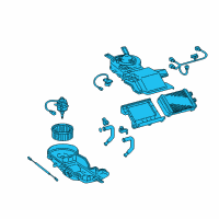 OEM 2001 Toyota 4Runner Heater Assembly Diagram - 87110-35040