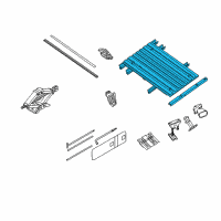 OEM Nissan Frontier Floor Assembly-Rear Body Diagram - 93500-9CF0C