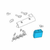 OEM 2004 Cadillac Seville Powertrain Control Module Assembly (P07 Service No-Start) Diagram - 12587465