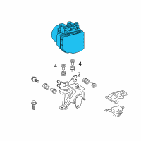 OEM 2011 Scion xD Actuator Assembly Diagram - 44050-52G60