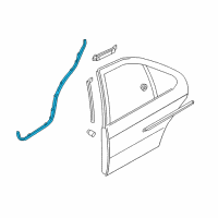 OEM 2005 Nissan Sentra Weatherstrip-Rear Door, RH Diagram - 82830-4Z300