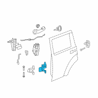 OEM 2009 Dodge Journey Door Hinge-Lower Left Diagram - 55360919AK