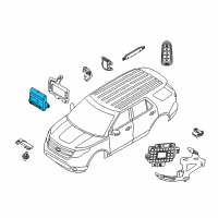 OEM 2015 Ford Explorer Module Diagram - BB5Z-19G481-U