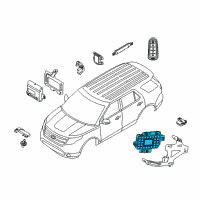 OEM Ford Police Interceptor Utility Junction Block Diagram - EB5Z-15604-A