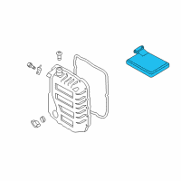 OEM Hyundai Accent Valve Body Oil Filter Assembly Diagram - 46321-3F800