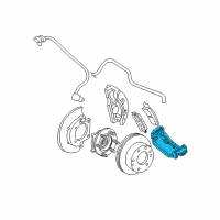 OEM 2008 Chevrolet Silverado 2500 HD Bracket Kit-Rear Brake Caliper Diagram - 25997048