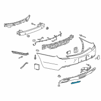 OEM Cadillac Reflector Diagram - 84232786