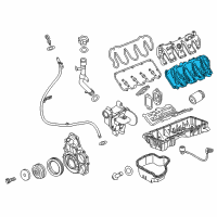 OEM 2011 Chevrolet Express 3500 Cover-Valve Rocker Arm Lower Diagram - 12640380