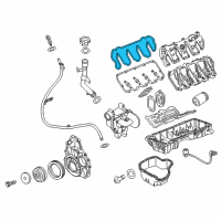 OEM 2012 Chevrolet Silverado 3500 HD Valve Cover Gasket Diagram - 12628569