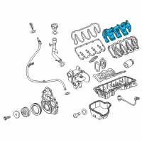 OEM 2016 Chevrolet Express 3500 Valve Cover Diagram - 12638153