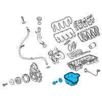 OEM 2015 Chevrolet Express 3500 Lower Oil Pan Diagram - 12669869