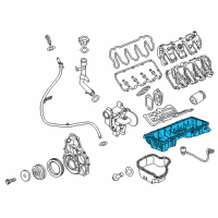 OEM 2012 GMC Sierra 2500 HD Upper Oil Pan Diagram - 12634972