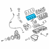 OEM 2010 GMC Sierra 2500 HD Valve Cover Gasket Diagram - 97321295
