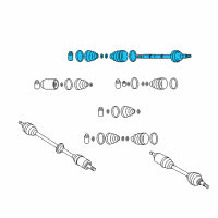 OEM Kia Rio Joint Set-Outer, LH Diagram - 495911G093