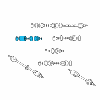 OEM 2010 Kia Rio Joint Set-Inner, LH Diagram - 495921G090