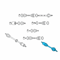 OEM 2010 Kia Rio Joint Assembly-Cv LH Diagram - 495001G011