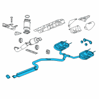 OEM 2011 Buick LaCrosse Muffler & Pipe Diagram - 23412411