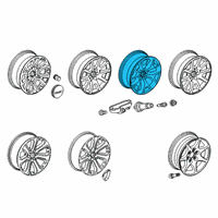 OEM 2015 GMC Yukon XL Wheel Diagram - 22796082