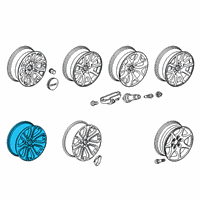 OEM GMC Sierra Wheel, Alloy Diagram - 84346100