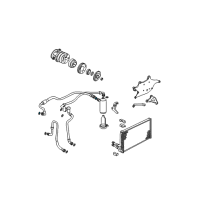 OEM 1995 Chevrolet S10 Gasket, A/C Evaporator Fitting Diagram - 52456069