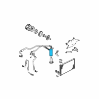 OEM 1998 Chevrolet S10 Accumulator Asm, A/C Diagram - 89038599