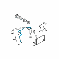 OEM 2002 GMC Sonoma AC Hose Diagram - 19169363