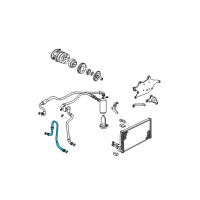 OEM 1997 Chevrolet S10 AC Tube Diagram - 15155970