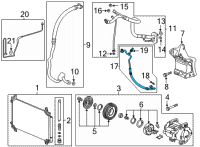 OEM 2021 Honda Ridgeline HOSE, DISCHARGE Diagram - 80315-T6Z-A01