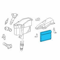 OEM Lexus RC300 Engine Control Computer Diagram - 89661-24A41