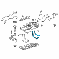 OEM 2021 Toyota Tacoma Band Sub-Assembly, Fuel Diagram - 77602-04060