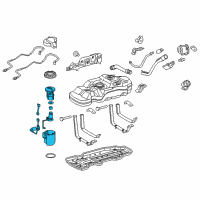 OEM 2021 Toyota Tacoma Fuel Pump Diagram - 77020-04090