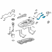 OEM 2020 Toyota Tacoma Filler Pipe Diagram - 77201-04150