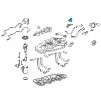 OEM 2018 Toyota Tacoma Filler Pipe Clamp Diagram - 77229-04010