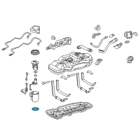 OEM Toyota Tacoma Fuel Pump Assembly Gasket Diagram - 77169-04050