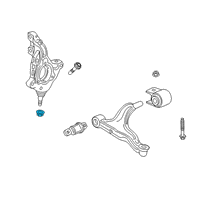 OEM GMC Acadia Knuckle Nut Diagram - 11546368