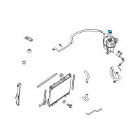 OEM Infiniti Radiator Cap Assembly Diagram - 21430-1P111